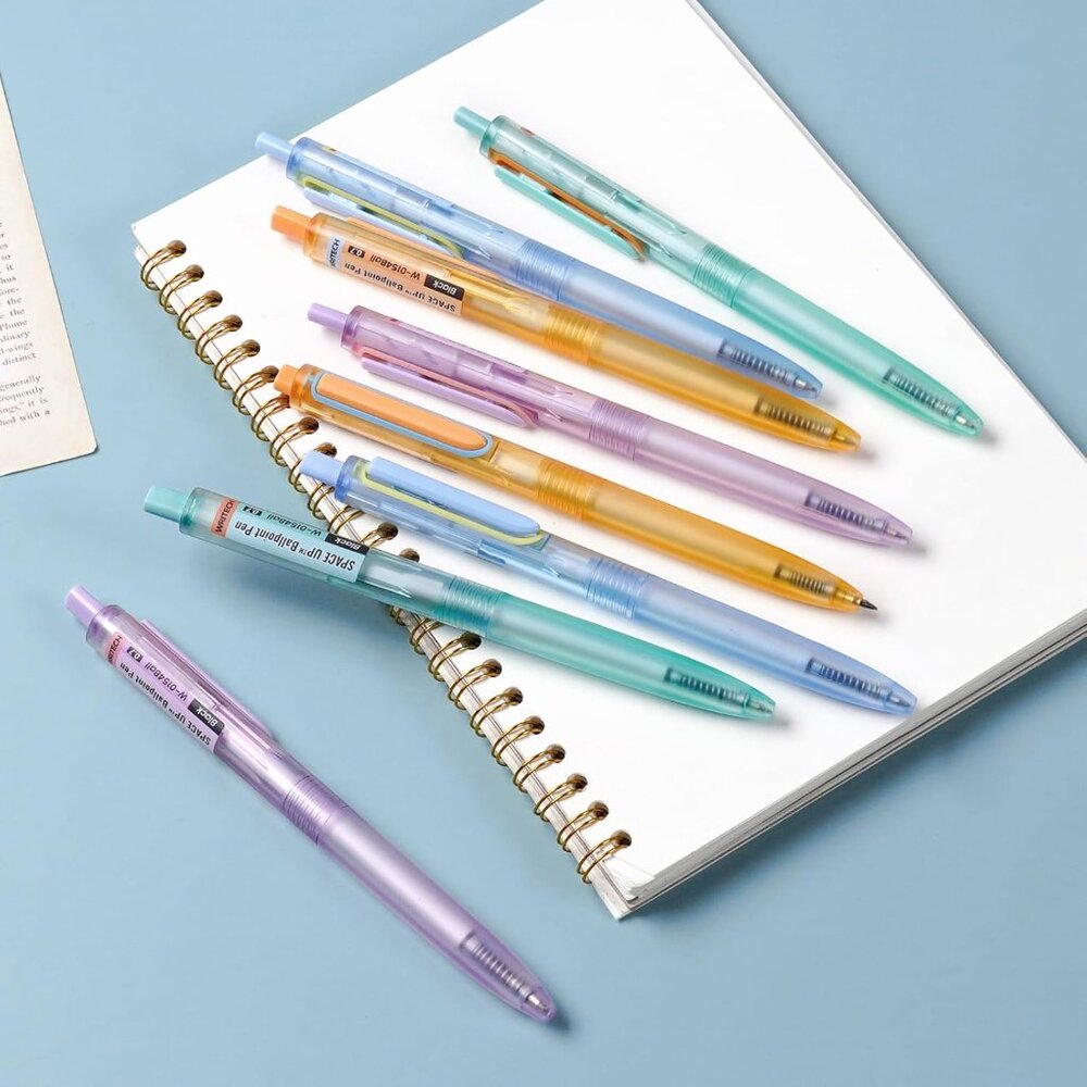 Black Ballpoint Pens 0.7mm Fine Point Retractable 8-Pack - Picture 5 of 7